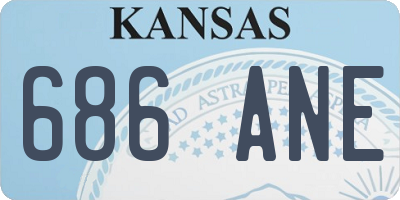 KS license plate 686ANE