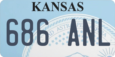 KS license plate 686ANL