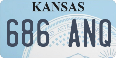 KS license plate 686ANQ