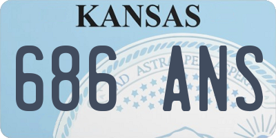 KS license plate 686ANS