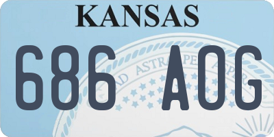 KS license plate 686AOG