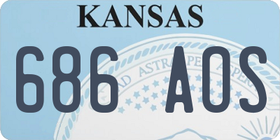 KS license plate 686AOS
