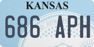 KS license plate 686APH