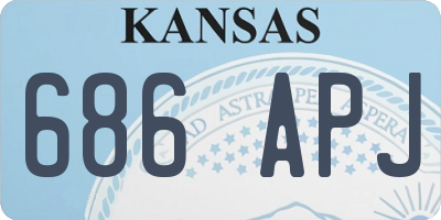 KS license plate 686APJ