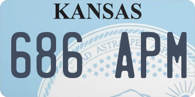 KS license plate 686APM