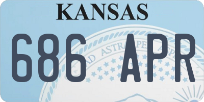 KS license plate 686APR