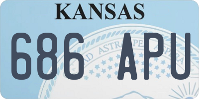 KS license plate 686APU