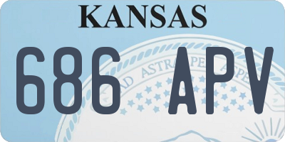 KS license plate 686APV