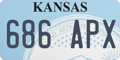 KS license plate 686APX