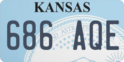 KS license plate 686AQE