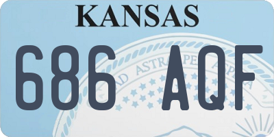 KS license plate 686AQF