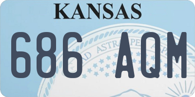 KS license plate 686AQM
