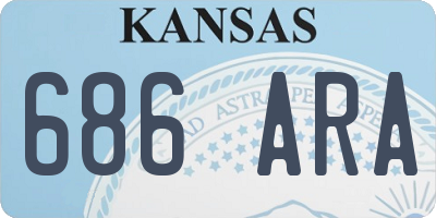 KS license plate 686ARA