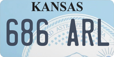 KS license plate 686ARL