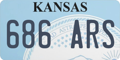 KS license plate 686ARS