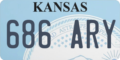 KS license plate 686ARY