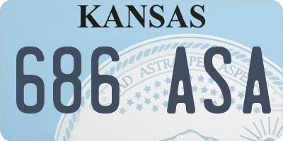KS license plate 686ASA