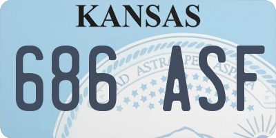 KS license plate 686ASF