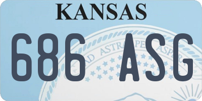 KS license plate 686ASG