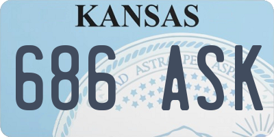 KS license plate 686ASK