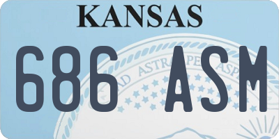 KS license plate 686ASM