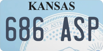 KS license plate 686ASP