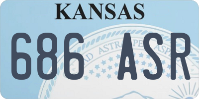 KS license plate 686ASR