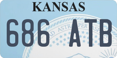 KS license plate 686ATB