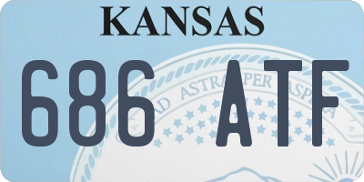 KS license plate 686ATF