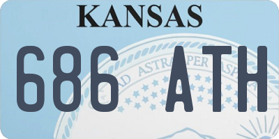 KS license plate 686ATH