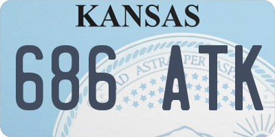 KS license plate 686ATK