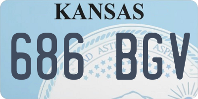 KS license plate 686BGV