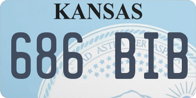 KS license plate 686BIB