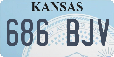 KS license plate 686BJV