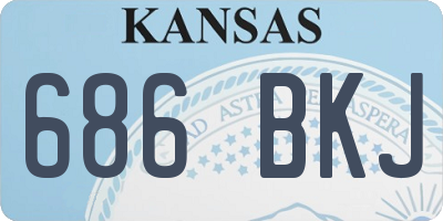 KS license plate 686BKJ