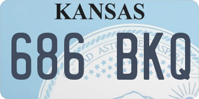 KS license plate 686BKQ