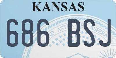 KS license plate 686BSJ
