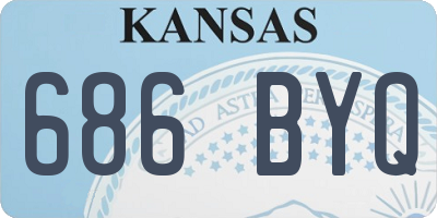 KS license plate 686BYQ