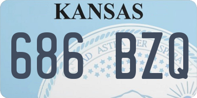 KS license plate 686BZQ
