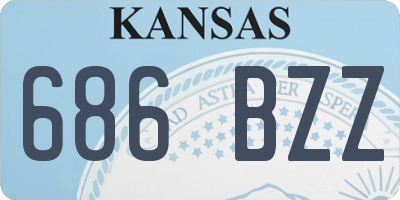 KS license plate 686BZZ