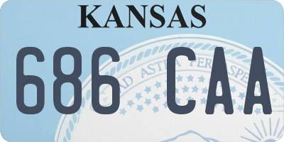 KS license plate 686CAA