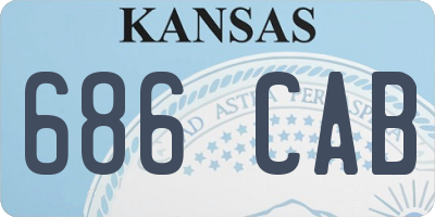 KS license plate 686CAB