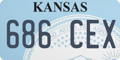 KS license plate 686CEX