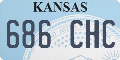 KS license plate 686CHC