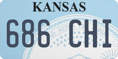 KS license plate 686CHI
