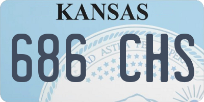 KS license plate 686CHS