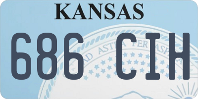 KS license plate 686CIH