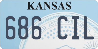 KS license plate 686CIL