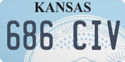 KS license plate 686CIV