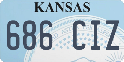KS license plate 686CIZ